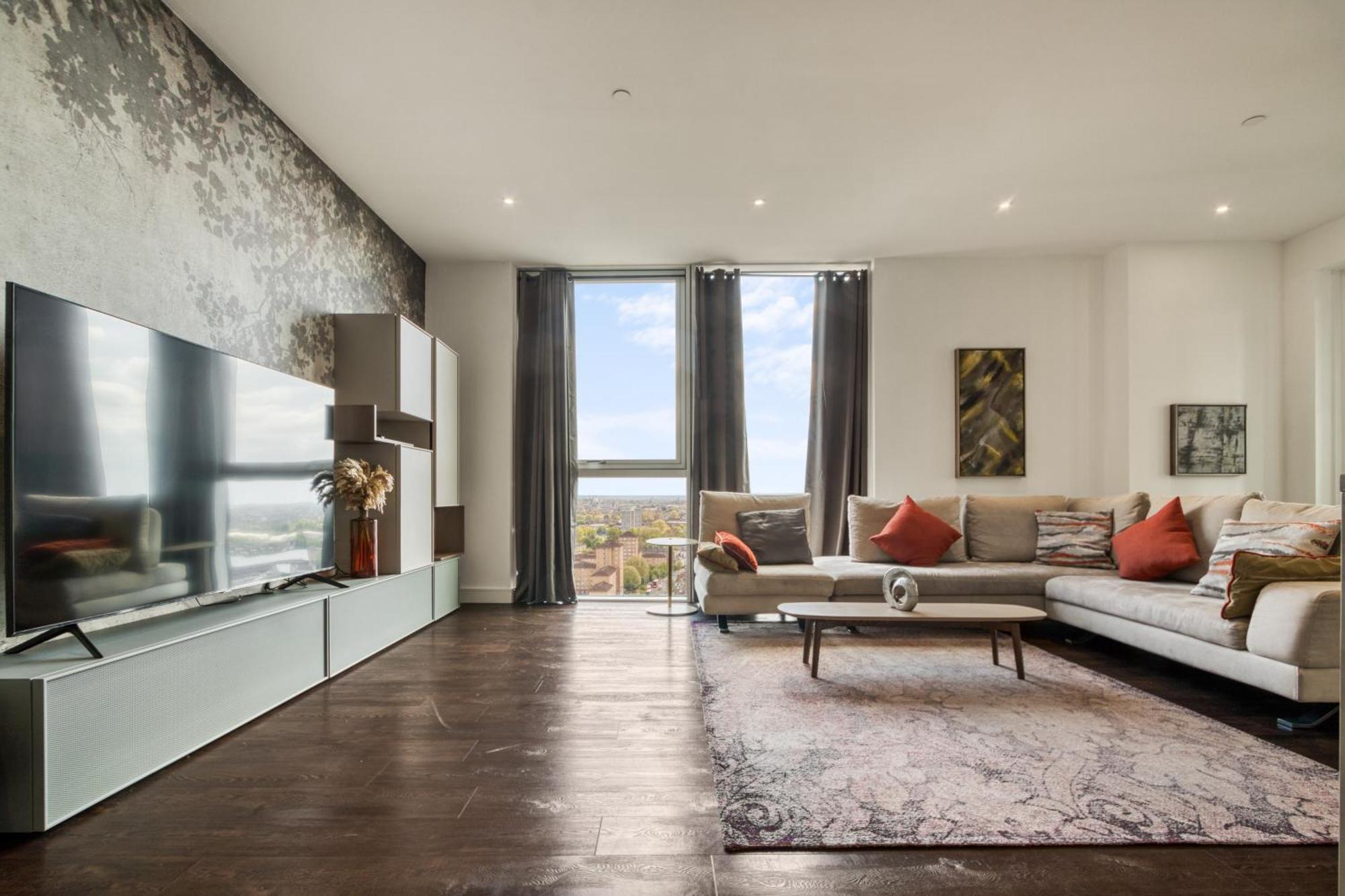 Apartamento Stunning 360º View Luxurious Penthouse Londres Exterior foto