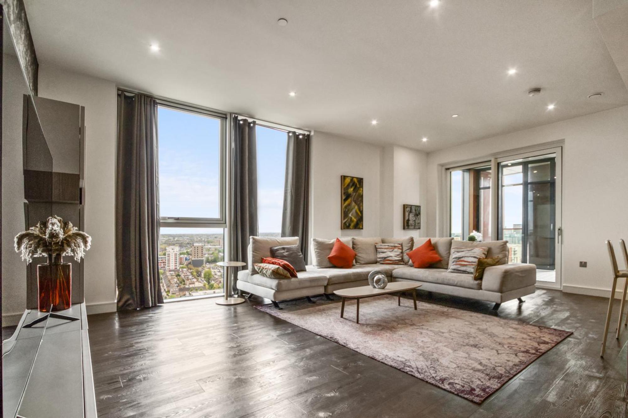 Apartamento Stunning 360º View Luxurious Penthouse Londres Exterior foto